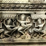Apsara dancers carving - Preah Khan, Cambodia