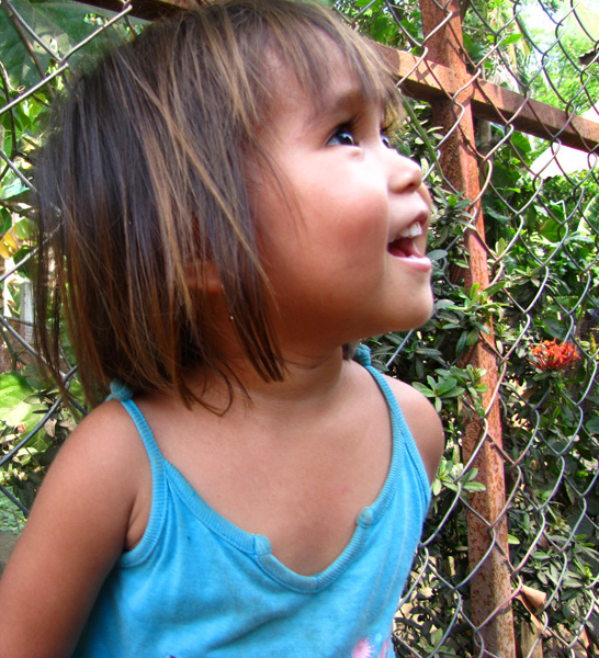 Girl smiling - Battambang, Cambodia