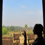 Ariel top of Angkor Wat, Cambodia