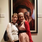 Ariel and Muslim girl - Islamic Arts Museum, Kuala Lumpur, Malaysia