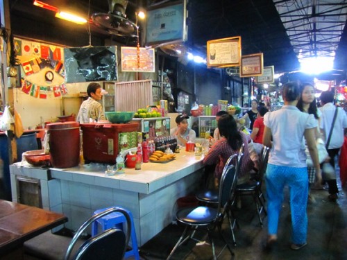 Food stalls - Russian Market, Phnom Penh, Cambodia